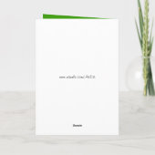 Carte de vœux de Noël (Dos)
