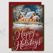 carte de vœux de Noël (Devant / Derrière)