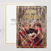 Carte de voeux de Noël (Devant / Derrière)