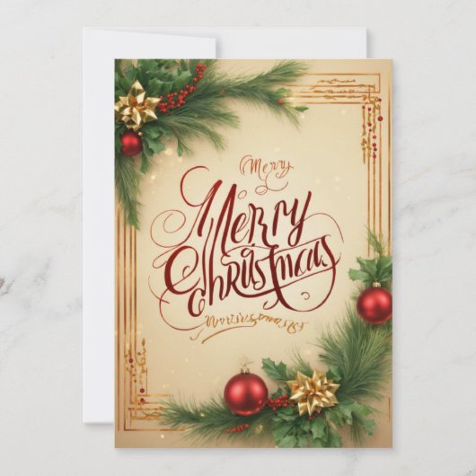 Carte de voeux de Noël (Devant)