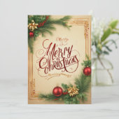 Carte de voeux de Noël (Debout devant)