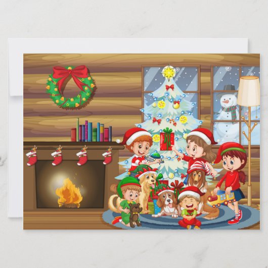Carte de vœux de Noël (Devant)