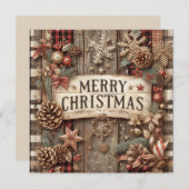 Carte de voeux de Noël (Devant / Derrière)