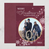 Carte de vœux de Noël (Devant / Derrière)