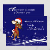 Carte de voeux de Noël (Devant / Derrière)