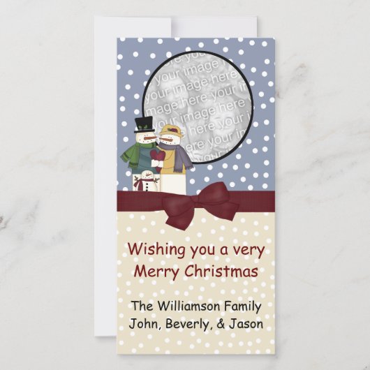 Carte de voeux de Noël (Devant)