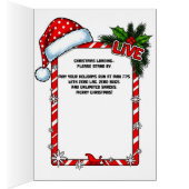 Carte de vœux de Noël (Intérieur (Droit))