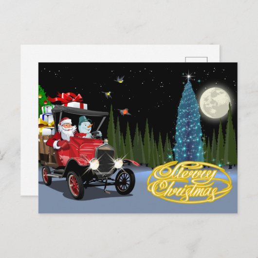 Carte de voeux de Noël (Devant / Derrière)