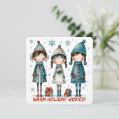 Carte de vœux de Noël (Debout devant)