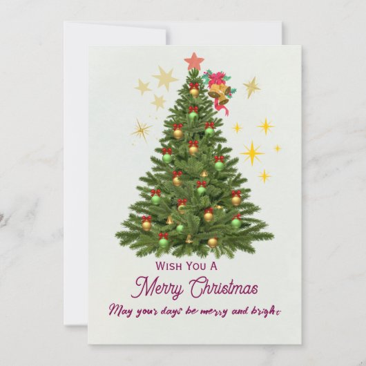 Carte de Vœux de Noël (Devant)