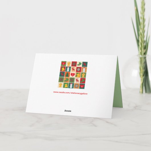 carte de voeux de noël (Dos)