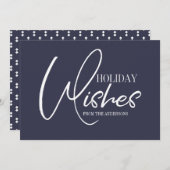 Carte de voeux de Noël (Devant / Derrière)