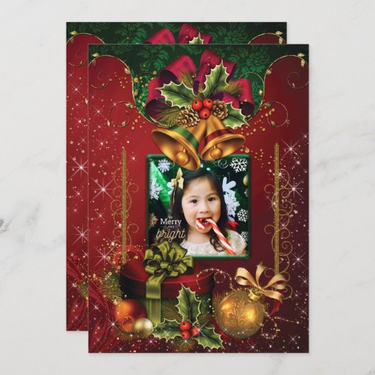 Carte de voeux de Noël (Devant / Derrière)