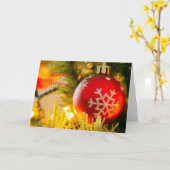 Carte de vœux de Noël (Fleur jaune)