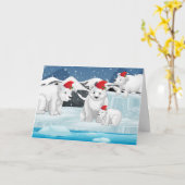 Carte de voeux de Noël (Fleur jaune)