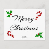 Carte de vœux de Noël (Devant)