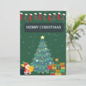 Carte de vœux de Noël (Debout devant)