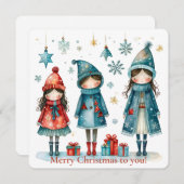 Carte de vœux de Noël (Devant / Derrière)