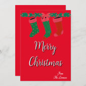 Carte de vœux de Noël (Devant / Derrière)