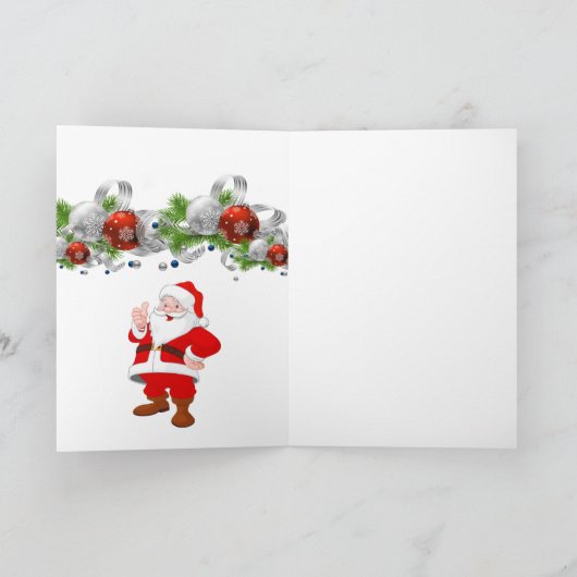 Carte de voeux de Noël (Intérieur)