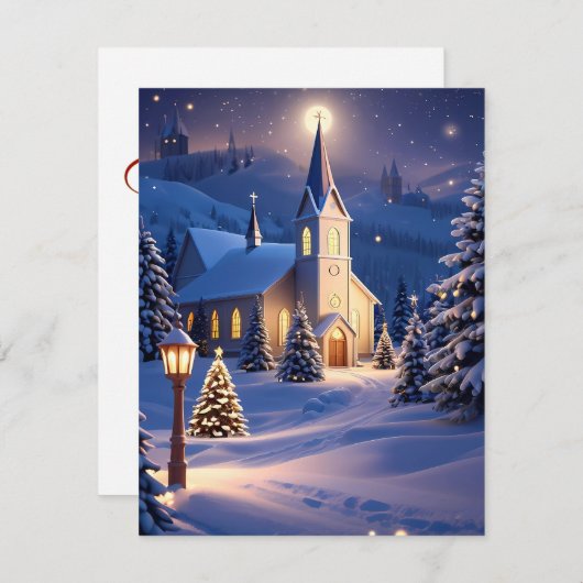 Carte de voeux de Noël (Devant / Derrière)