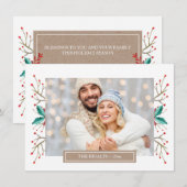 Carte de voeux de Noël (Devant / Derrière)