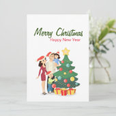 Carte de voeux de Noël (Debout devant)