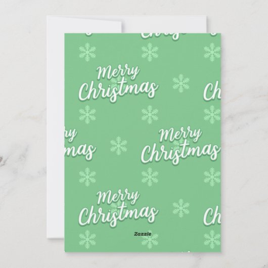 Carte de voeux de Noël (Dos)