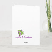 Carte de voeux de Noël (Dos)