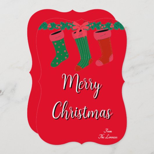 Carte de vœux de Noël (Devant / Derrière)