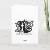 Carte de vœux de Noël 1ère lapin (Dos)