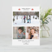 Carte de vœux de Noël 3 Photo Collage (Debout devant)