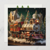 Carte de voeux de Noël 3D (Devant / Derrière)