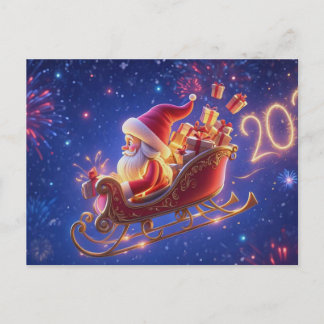 Carte de vœux de Noël 3D Père Noël – Fêtes H