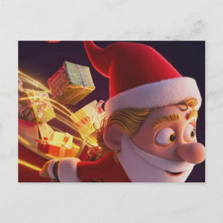 Carte de vœux de Noël 3D Père Noël – Fêtes H