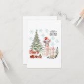 Carte de voeux de Noël #40 (Devant/Arrière en situation)