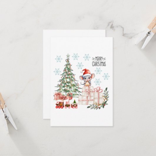 Carte de voeux de Noël #40 (Devant/Arrière en situation)