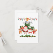 Carte de voeux de Noël #6 (Devant/Arrière en situation)