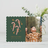 Carte de vœux de Noël à bonbons (Debout devant)