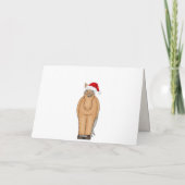 Carte de voeux de Noël à Cheval mignon (Dos)