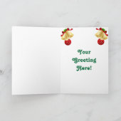 Carte de voeux de Noël à Cheval mignon (Intérieur)