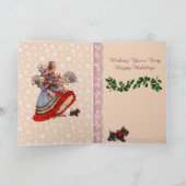 Carte de voeux de Noël à l'ancienne mode (Intérieur)