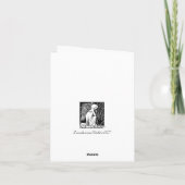 Carte de vœux de Noël à l'ange de style Art nouvea (Dos)