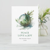 Carte de vœux de Noël à l'aquarelle élégante (Debout devant)