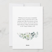 Carte de vœux de Noël à l'aquarelle élégante (Dos)