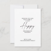 Carte de vœux de Noël à l'arche minimaliste modern (Dos)