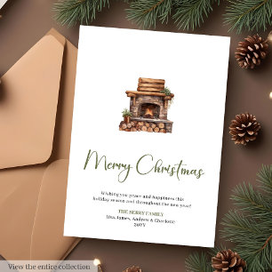 Carte de vœux de Noël à l'écriture festive et conv