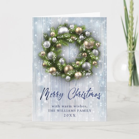 Carte de vœux de Noël à l'entreprise Moderne Floco (Devant)