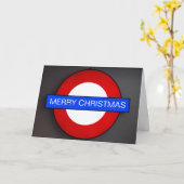 Carte de vœux de Noël à Londres (Fleur jaune)