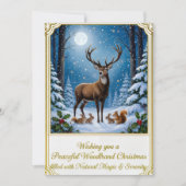 Carte de vœux de Noël à plat (Devant)
